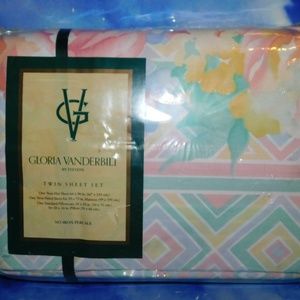 Gloria Vanderbilt Twin Sheet Set